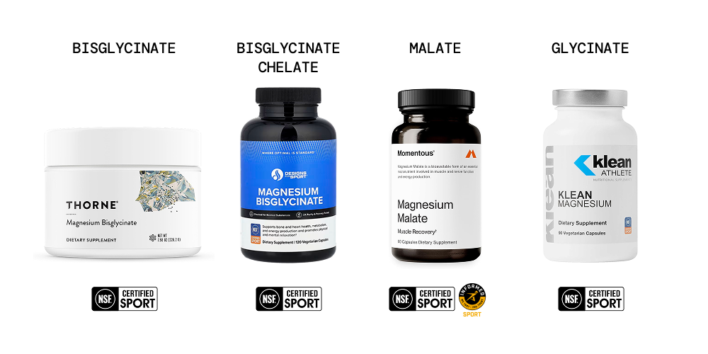 Comparison table of best magnesium supplements for female athletes 2026