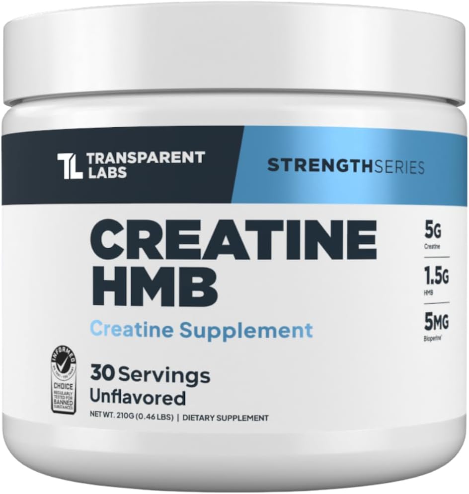 Transparent Labs Creatine HMB supplement for female athletes